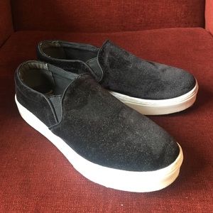 Sam Edelman velvet slip on sneakers